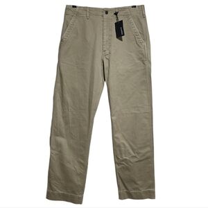 Buck Mason Baker Herringbone Twill Pant in Dry Lemongrass Size 31 NWT